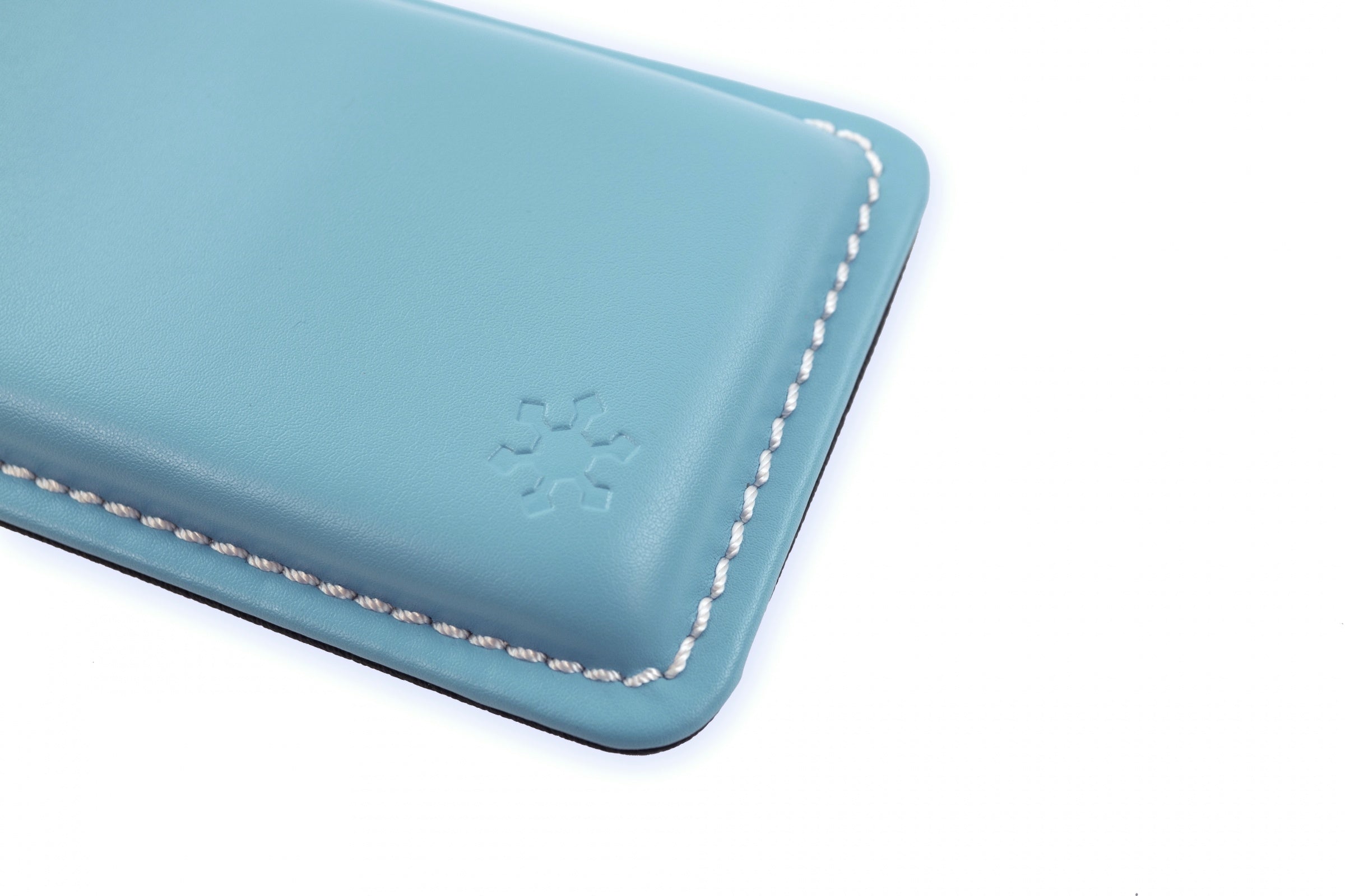 MK Snowflake Compact 60% Wrist Rest Blue Leather w/ White Stitching MKGQY8A29H |26952|