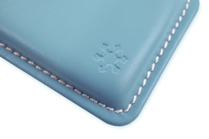 MK Snowflake Compact 60% Wrist Rest Blue Leather w/ White Stitching MKGQY8A29H |26953|