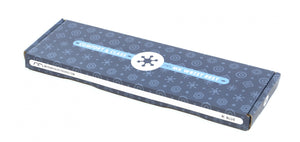 MK Snowflake Compact 60% Wrist Rest Blue Leather w/ White Stitching MKGQY8A29H |26955|