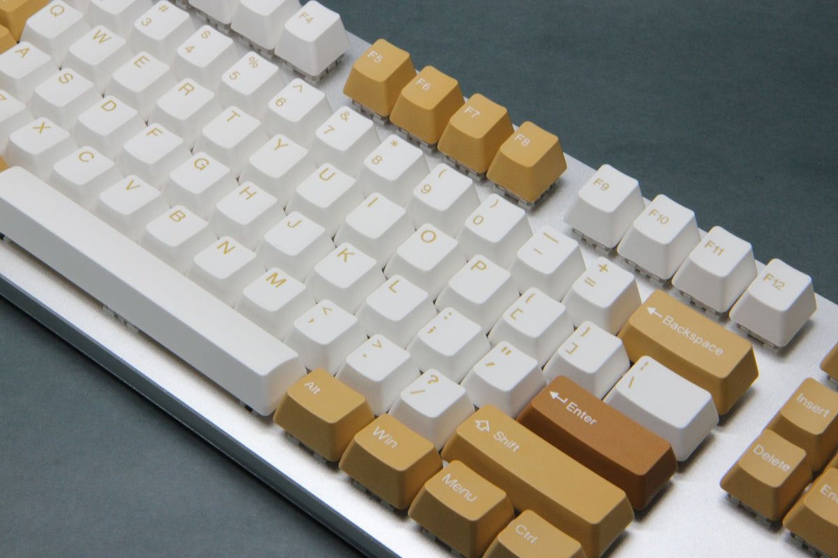 Camel Keys Tai-Hao Vintage Camel 129 Key OEM Profile Double Shot ABS Keycap Set
