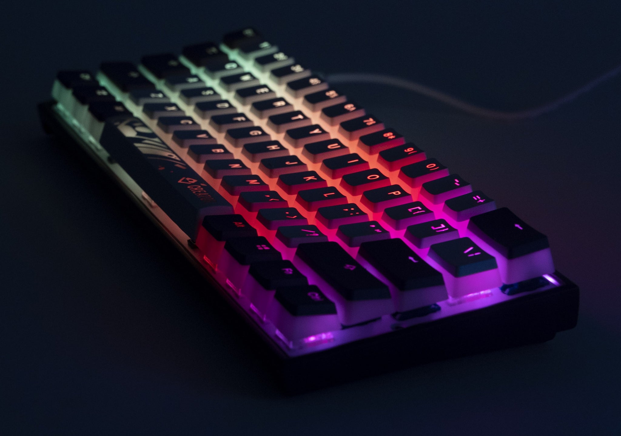 Ducky x MK Creator Mecha Mini RGB 60 Double Shot Pudding PBT Mechanic