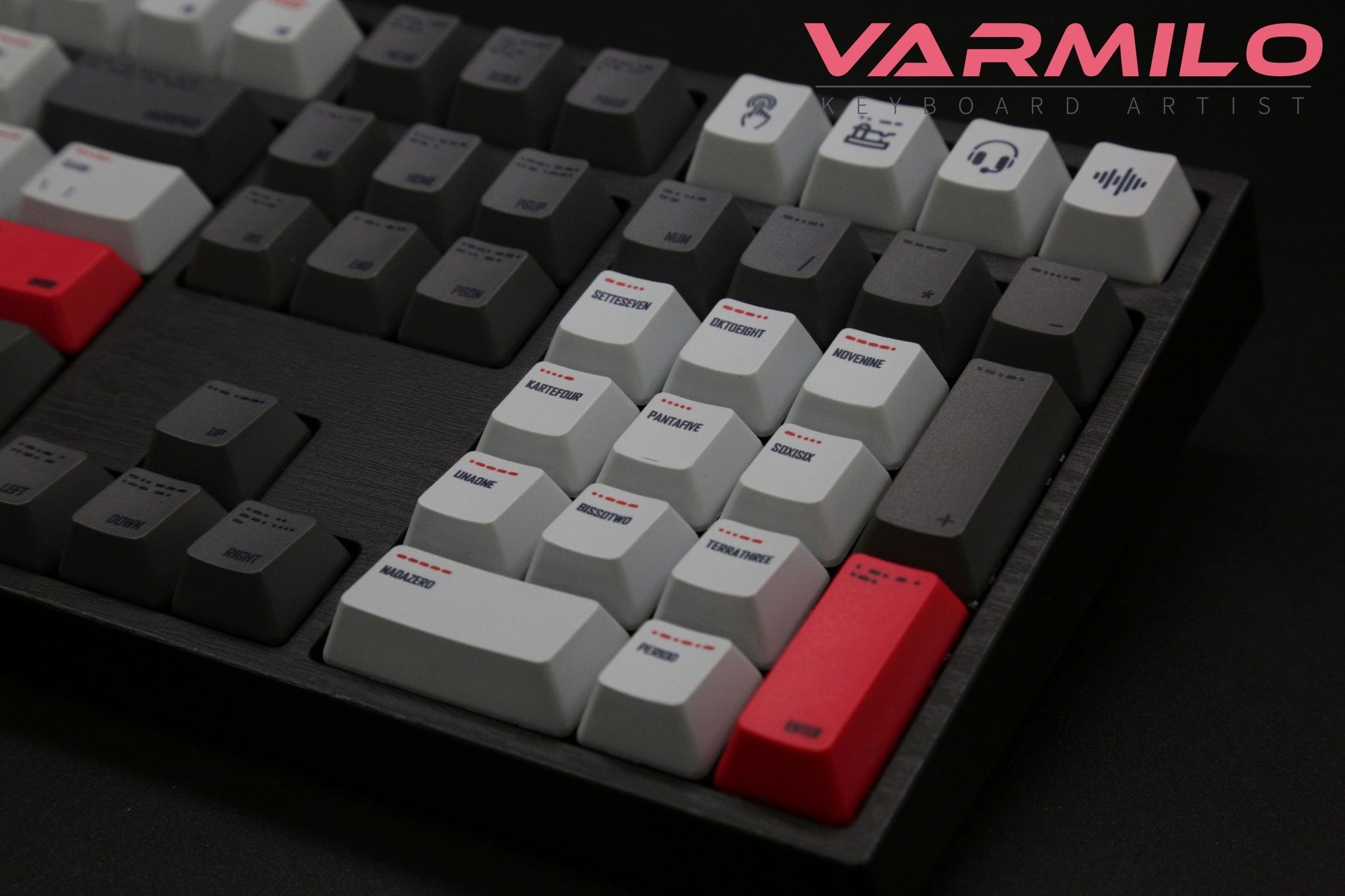 Varmilo Morse Code 108 Key Dye Sub PBT Keycap Set