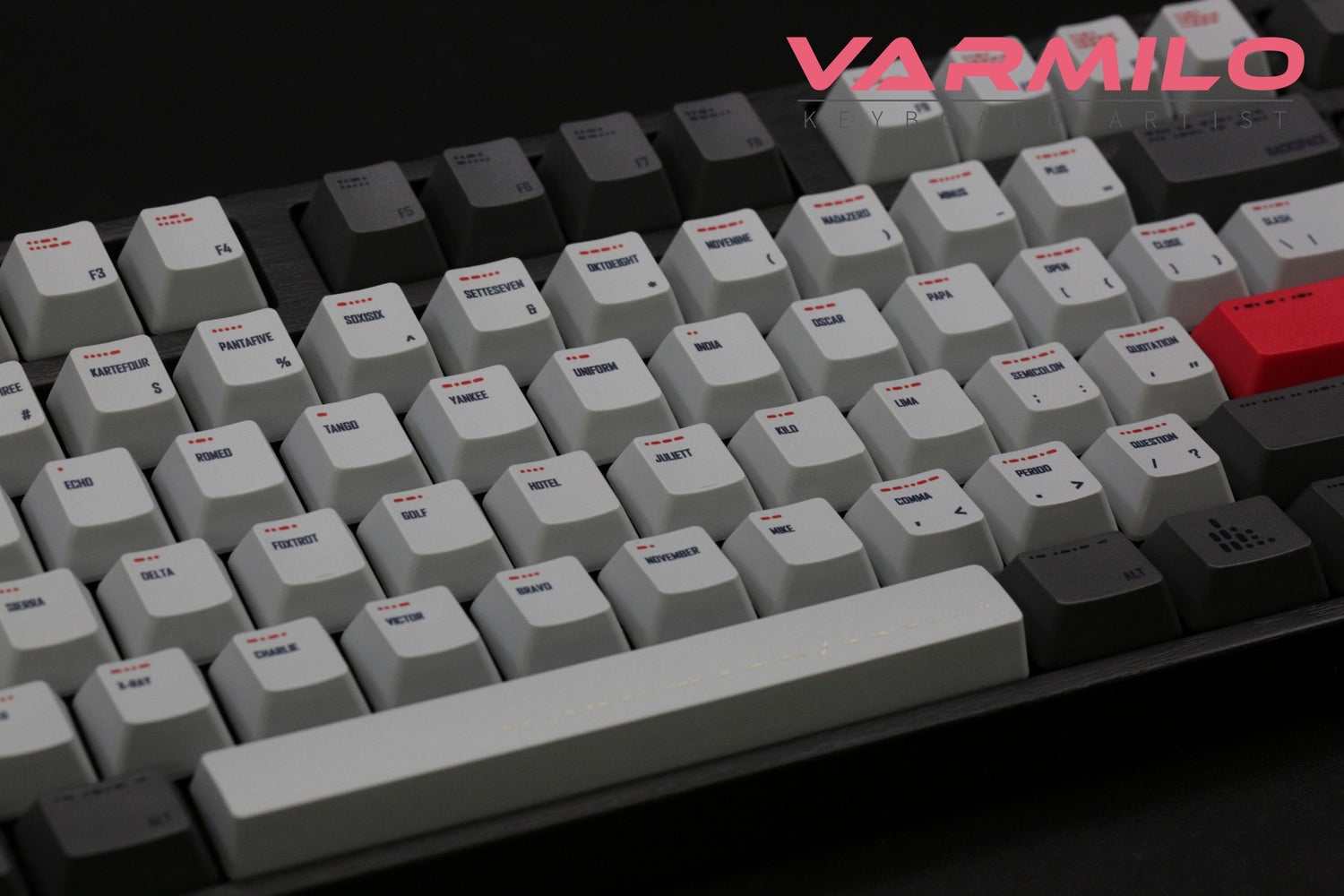 Varmilo Morse Code 108 Key Dye Sub PBT Keycap Set