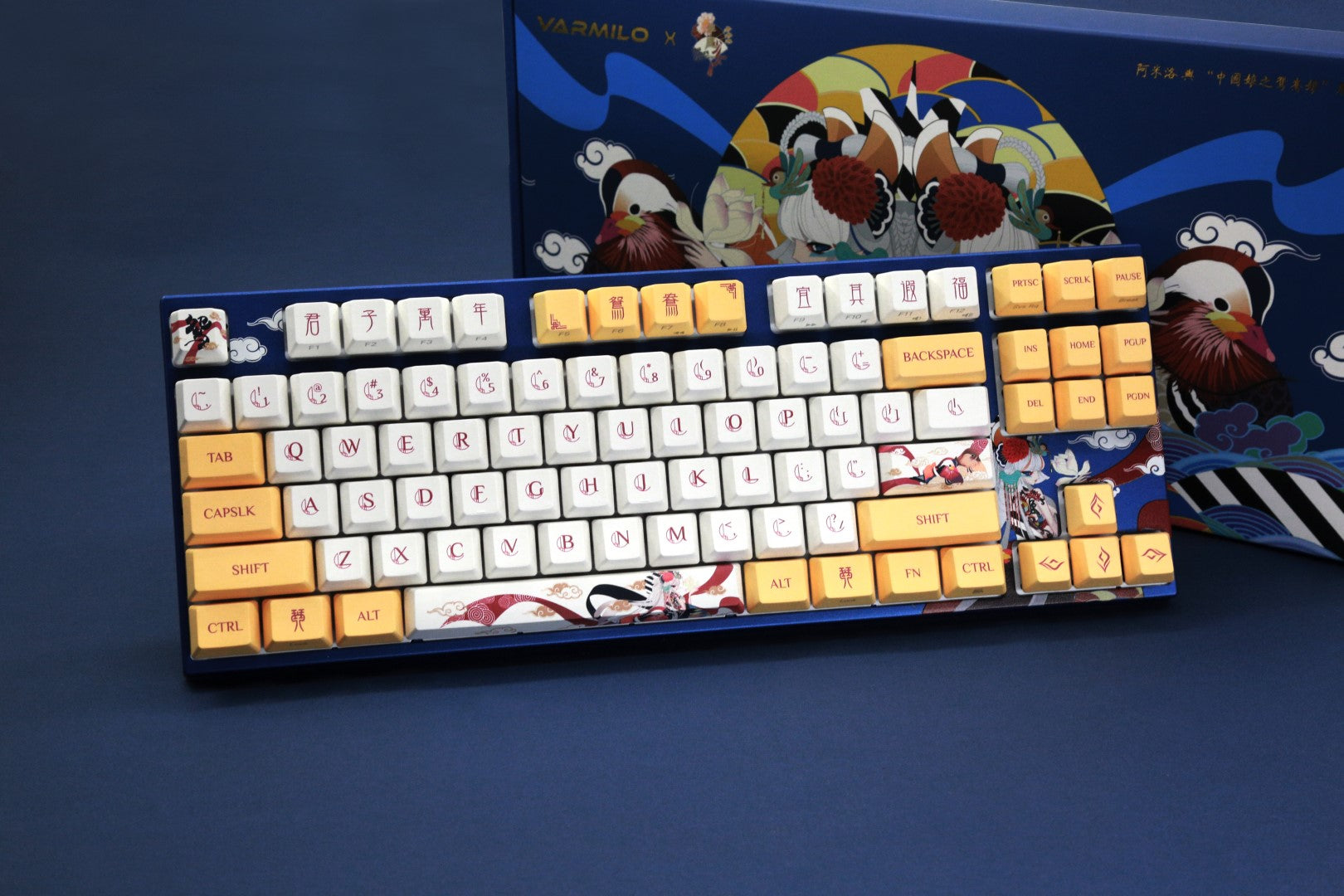 Varmilo MA87M Love Birds You White LED TKL Dye Sub PBT Mechanical Keyboard