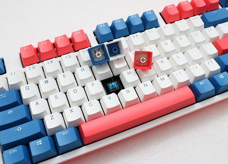 Ducky One 2 Bon Voyage White LED Double Shot PBT Mechanical Keyboard keyboard image