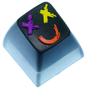 Hot Keys Project HKP Bucket Head Black Purple & Yellow (SA R4) Artisan Keycap MKSADDKBMW |0|