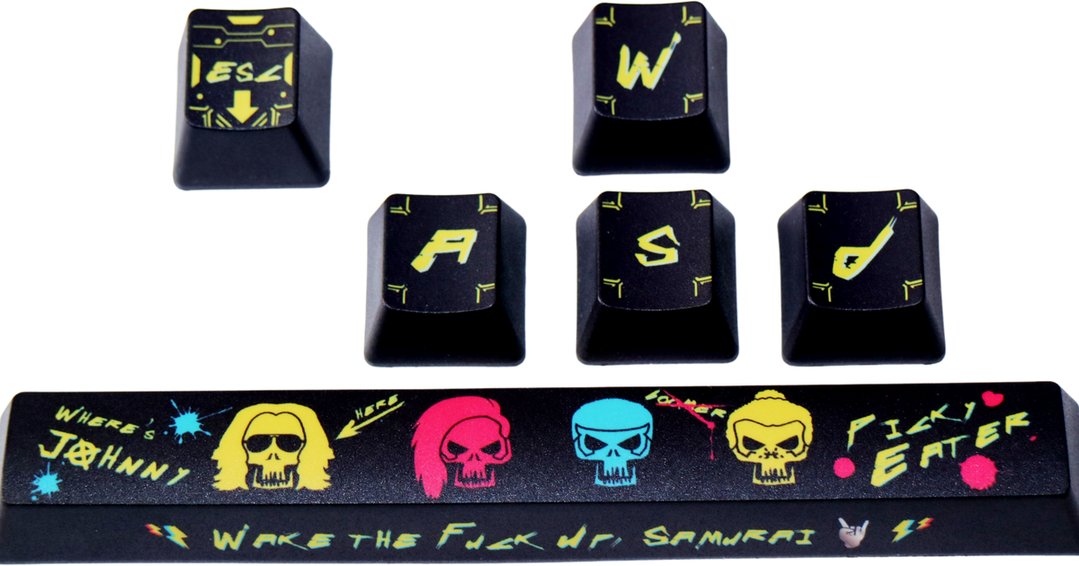 Johnny Keychains Traitors Where's Johnny 6 Key OEM Profile Dye Sub PBT Keycap Set
