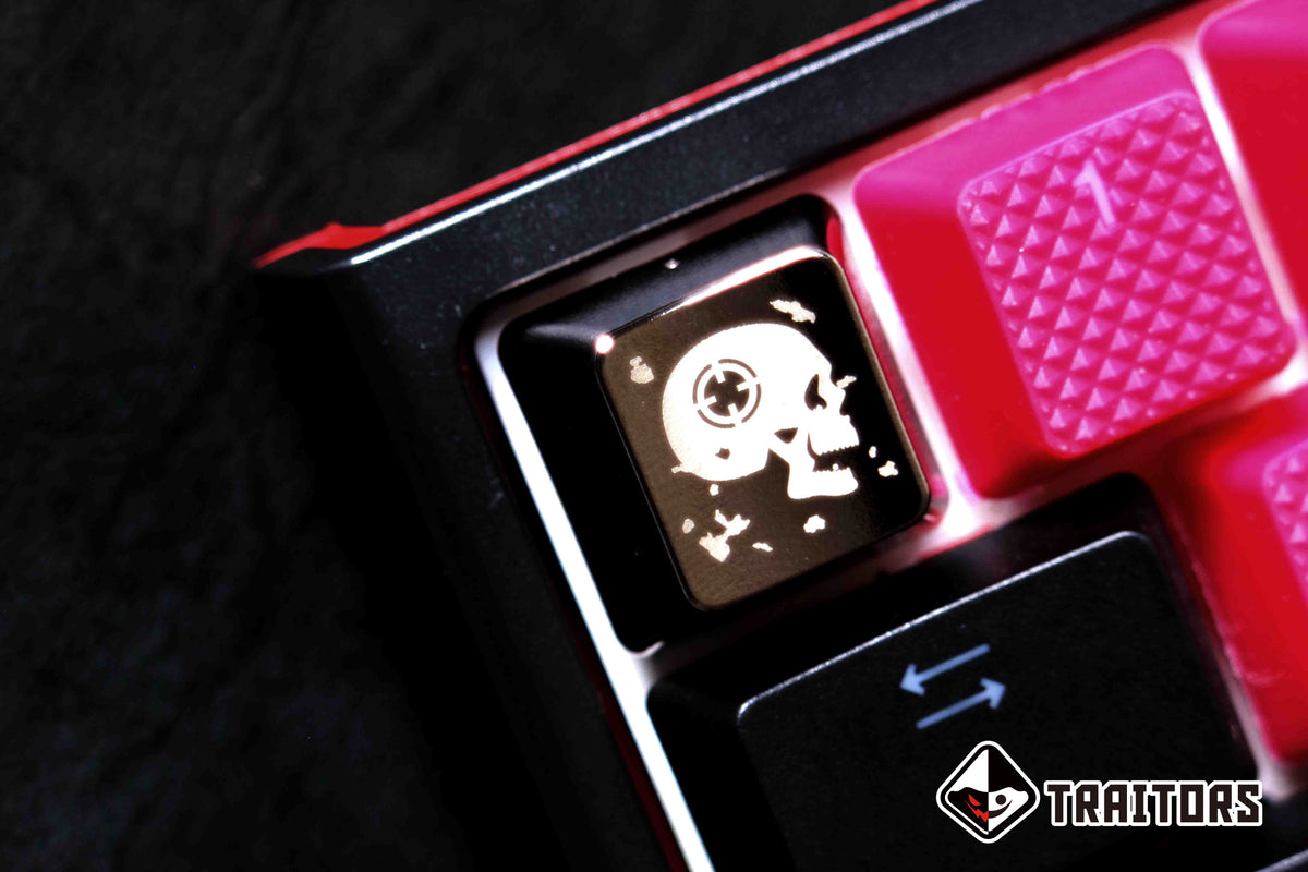 Traitors Skeleton Loading 6 Key OEM Profile Chromium Plated Laser Engr
