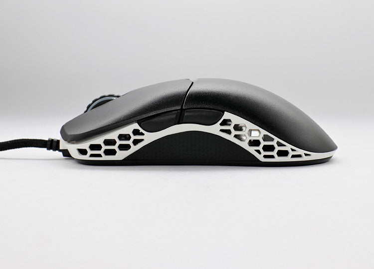 Ducky Black & White Feather Mouse (Huano Blue Microswitch) MKAPHRAZNA |42634|