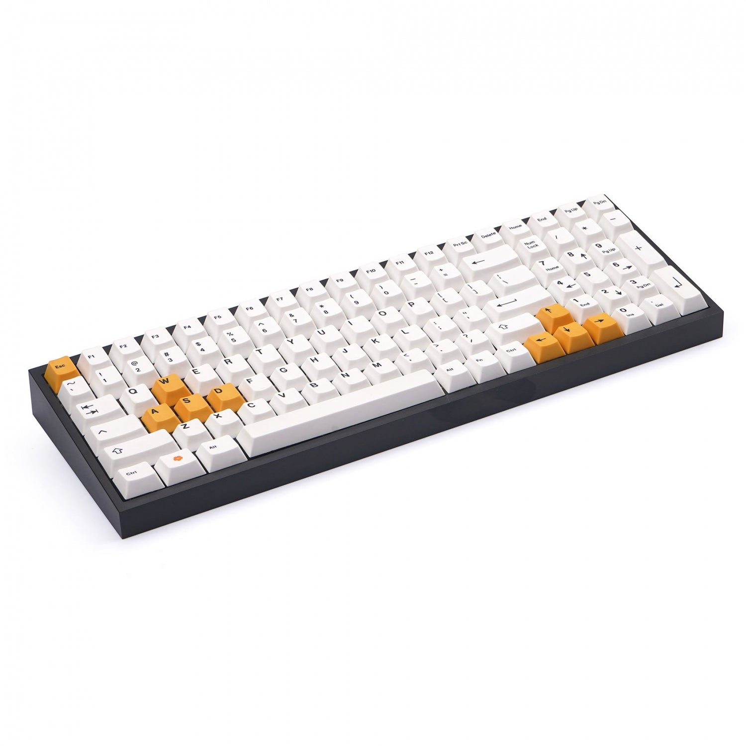 NPKC White Orange 134 Key Cherry Profile Dye Sub PBT Keycap Set