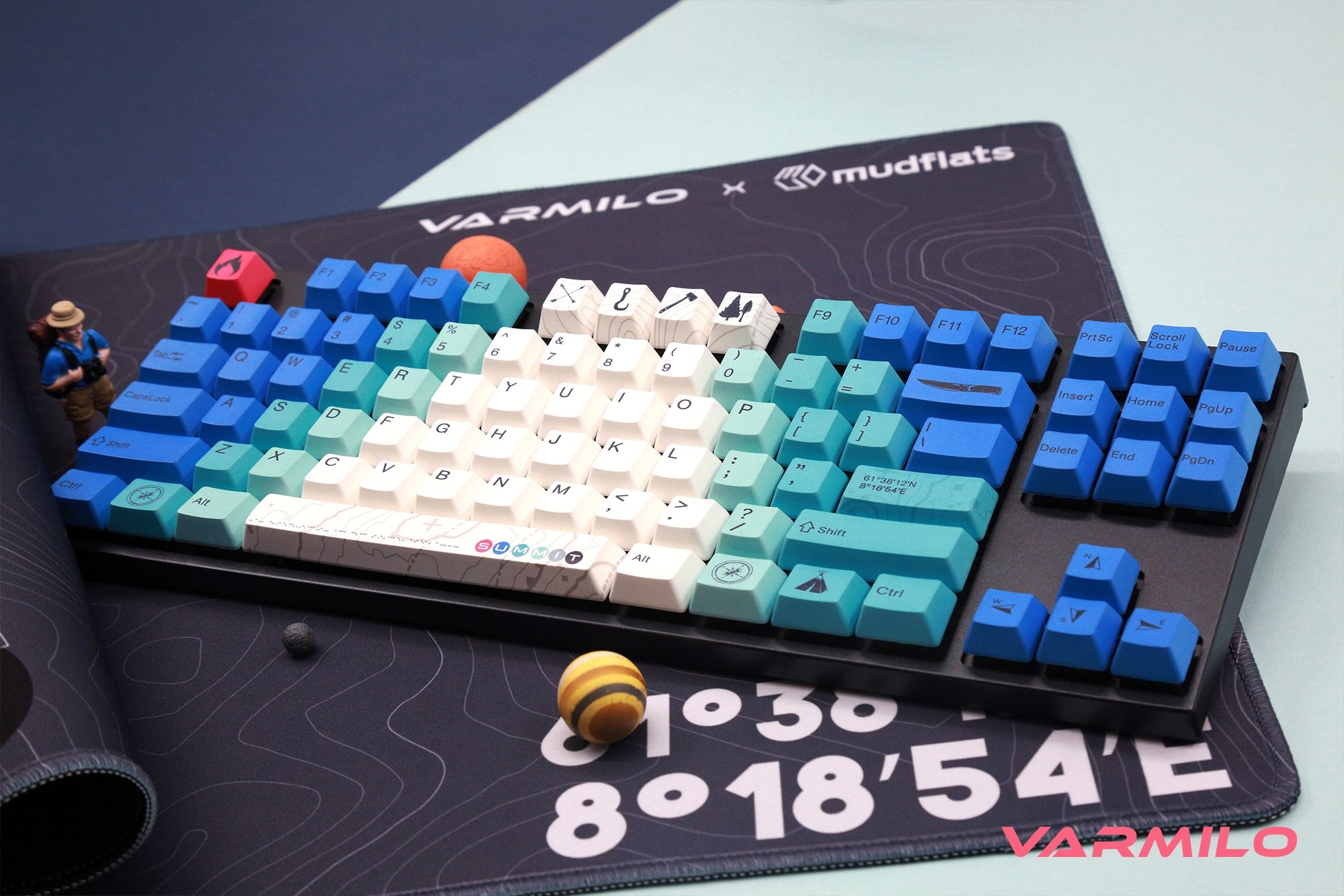 Varmilo MA87M Koi White LED TKL Dye Sub PBT Mechanical outlets Keyboard