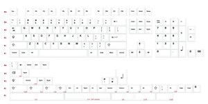 EnjoyPBT EPBT x GOK Black on White 146 Key Cherry Profile Dye Sub PBT Keycap Set MKKSS5B90R |27287|