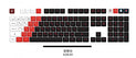 Traitors Kabuki 108 Key Cherry Profile Reverse Dye Sub PBT Keycap Set