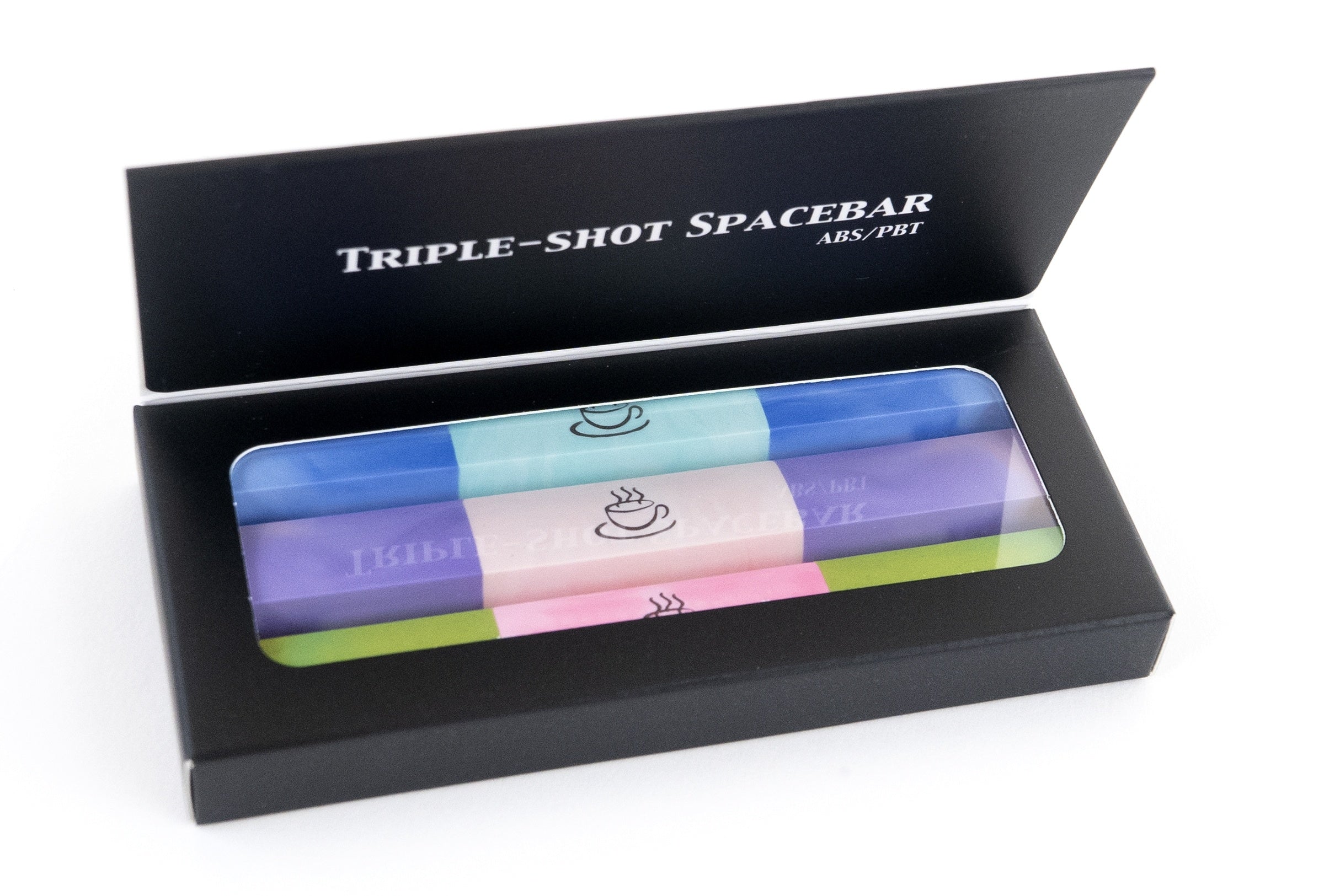 Tai-Hao Three Pack Random Color OEM Profile Triple Shot ABS / PBT Spacebars Tai-Hao Three Pack Random Color OEM Profile Triple Shot ABS / PBT Spacebars