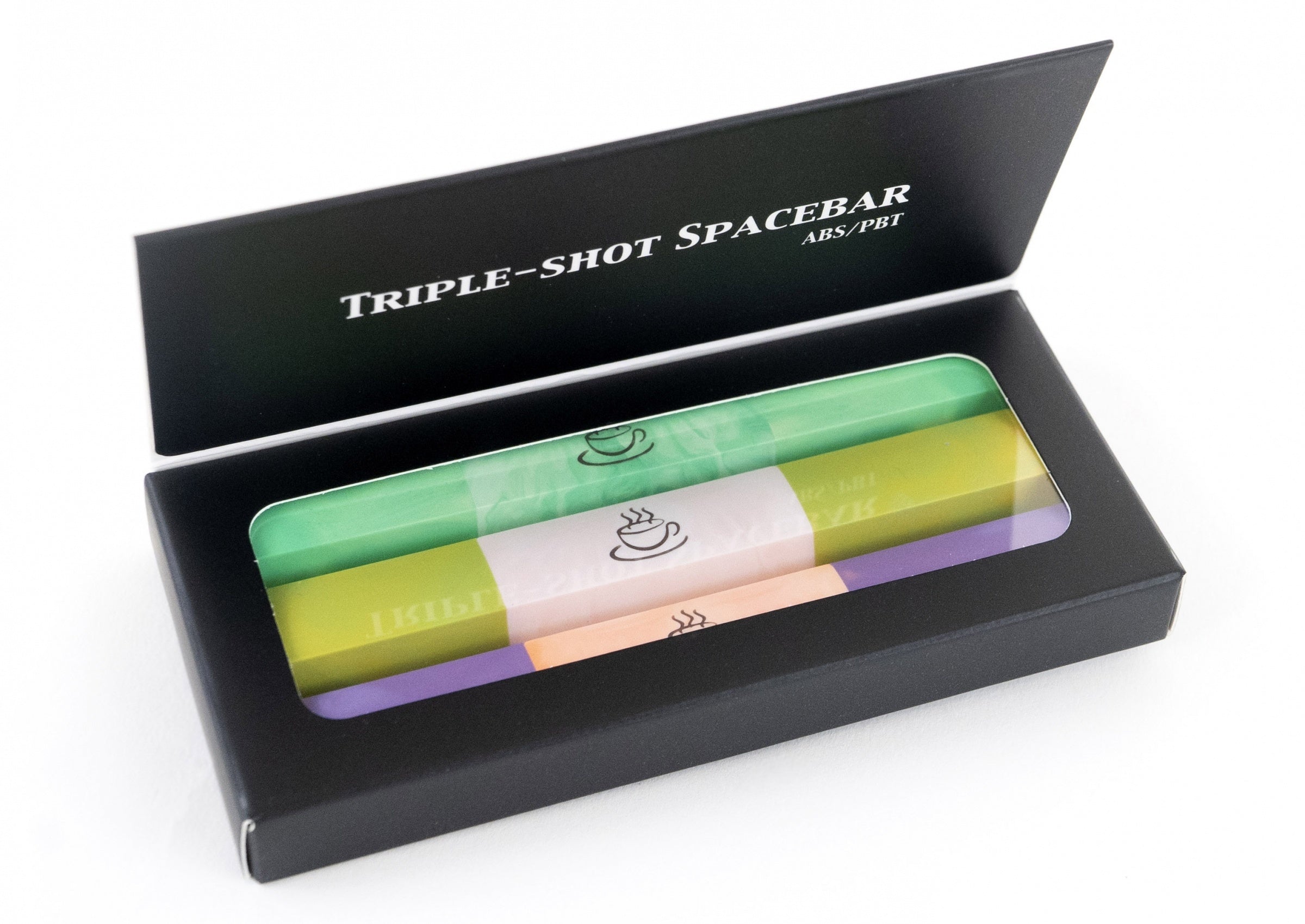 Tai-Hao Three Pack Random Color OEM Profile Triple Shot ABS / PBT Spacebars Tai-Hao Three Pack Random Color OEM Profile Triple Shot ABS / PBT Spacebars