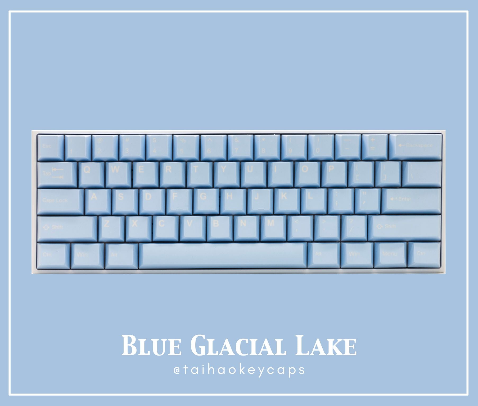 Tai-Hao 150 Key ABS Double Shot Cubic Keycap Set Blue Glacial Lake MKCNH5N5L0 |0|