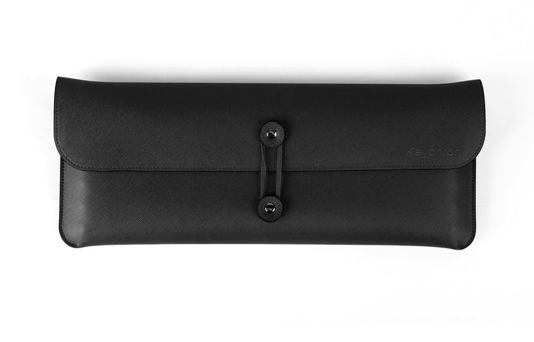 Keychron K3 / K12 Keyboard Bag - Black Saffiano Leather Keyboard Carrying Case MKBWS1OAMV |0|