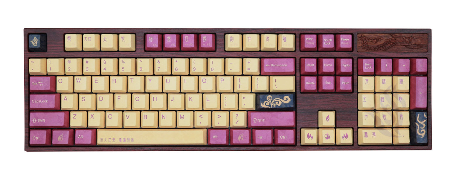 Varmilo Limited Edition Phoenix II 104 Key Varmilo Profile Dye Sub PBT