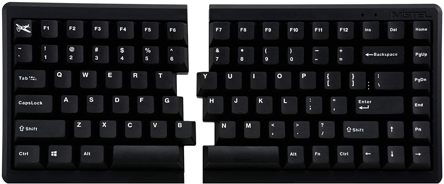 Mistel Doubleshot PBT OEM Profile Mechanical Keyboard Keycaps White on Black MKUJSNG19Z |27360|