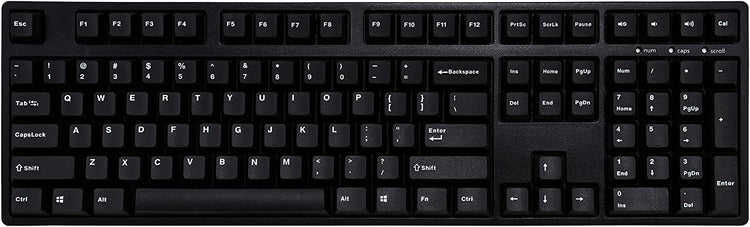 Mistel Doubleshot PBT OEM Profile Mechanical Keyboard Keycaps White on Black MKUJSNG19Z |27362|