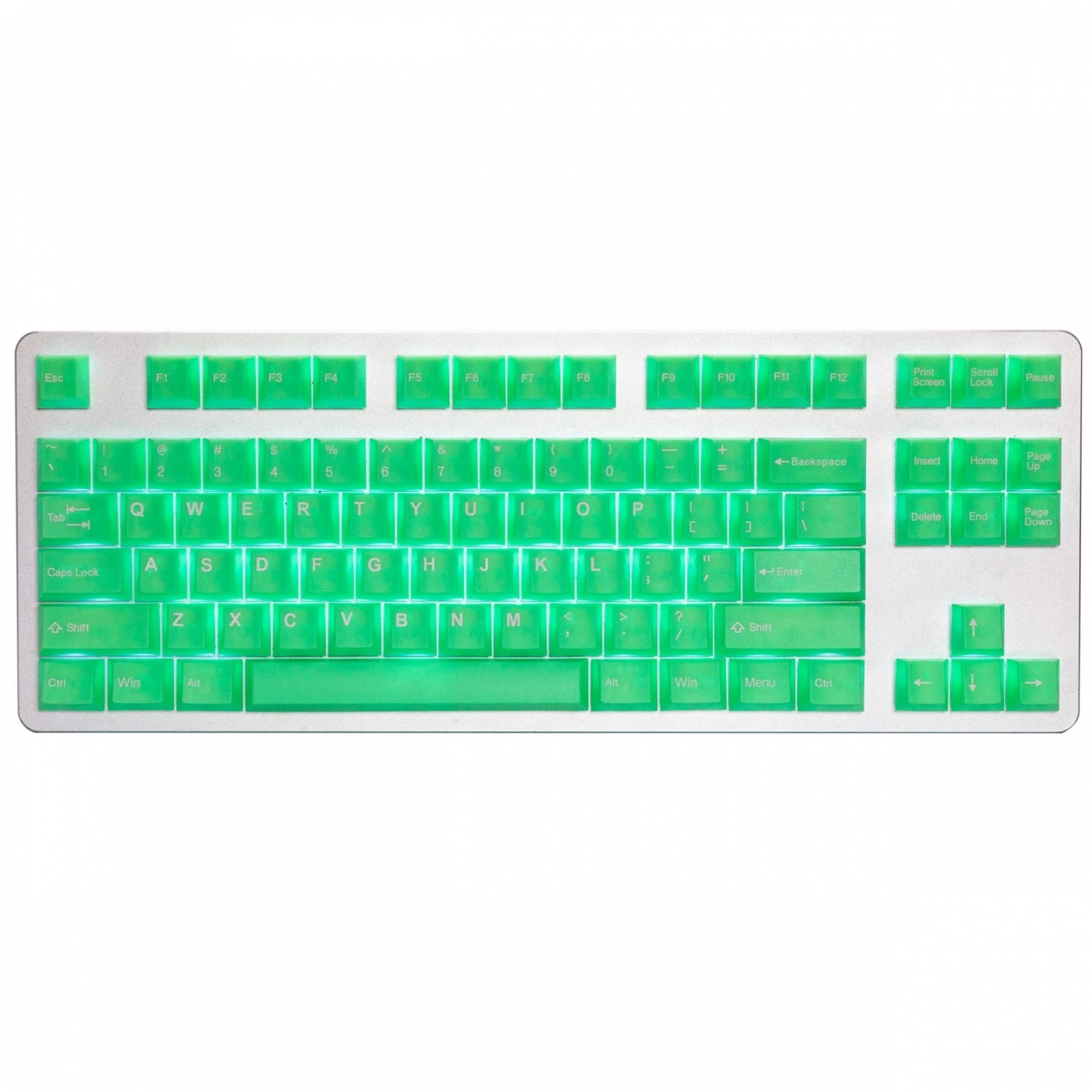 Tai-Hao 152 Key ABS Double Shot Cubic Haunted Translucent Keycap Set Slime Sprout MK4FRAY79Z |27409|