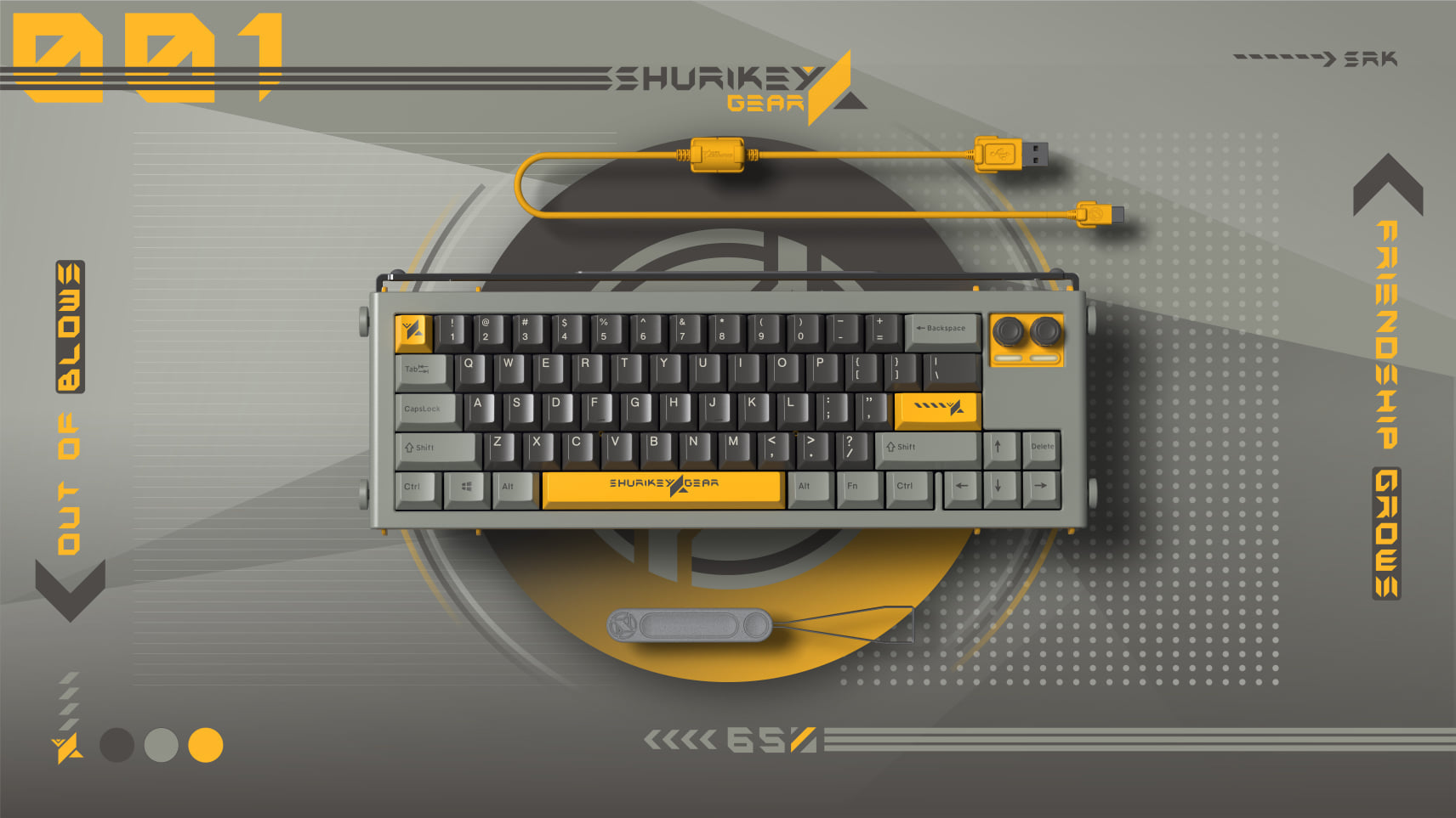 Shurikey Hanzo 001 Bluetooth 65% Mechanical Keyboard
