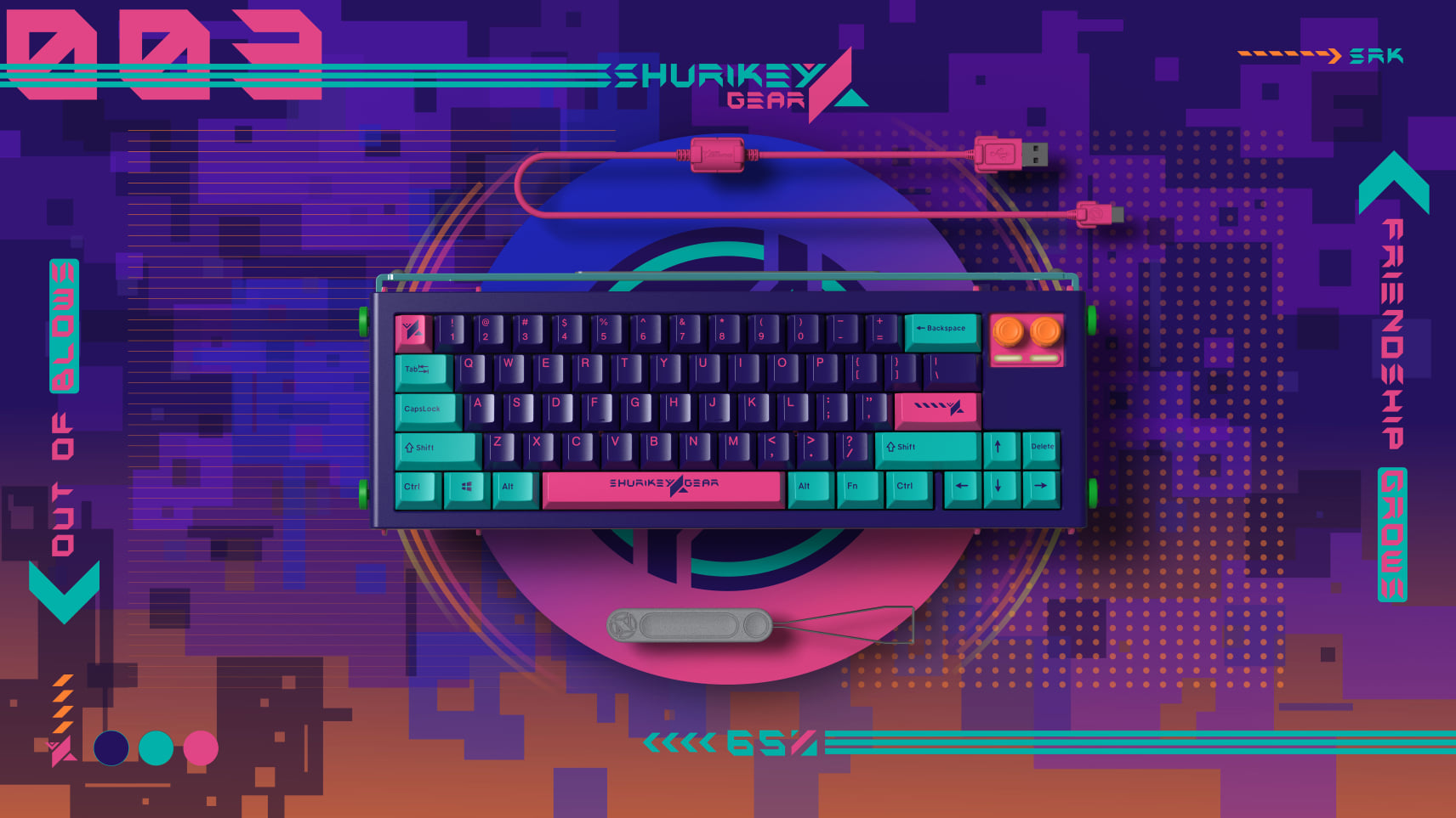 Shurikey Hanzo 003 Bluetooth 65% Mechanical Keyboard