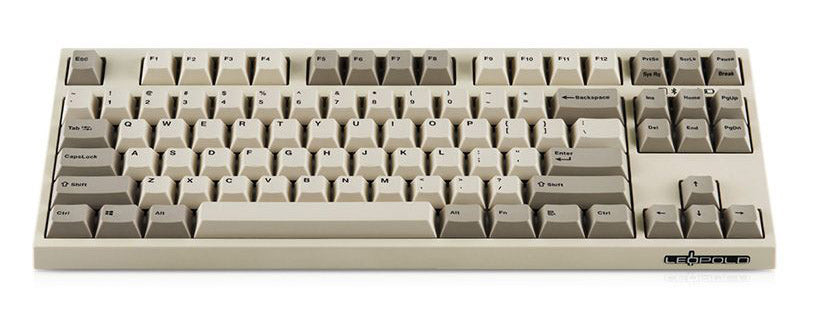 Leopold FC750RBT Bluetooth Two Tone White PD TKL Double Shot PBT Mechanical  Keyboard