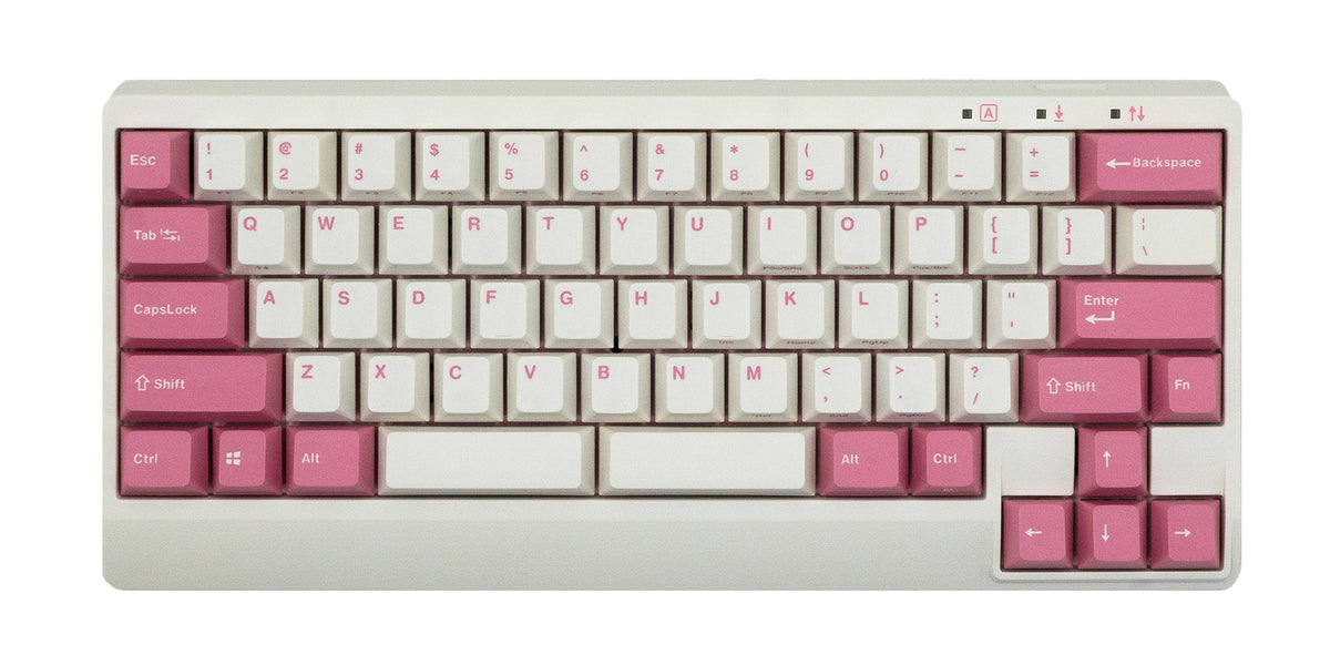 Leopold FC650MDS White/Pink PD 65% Double Shot PBT Mechanical Keyboard