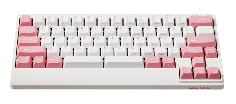 Leopold FC650MDS White/Pink PD 65% Double Shot PBT Mechanical Keyboard