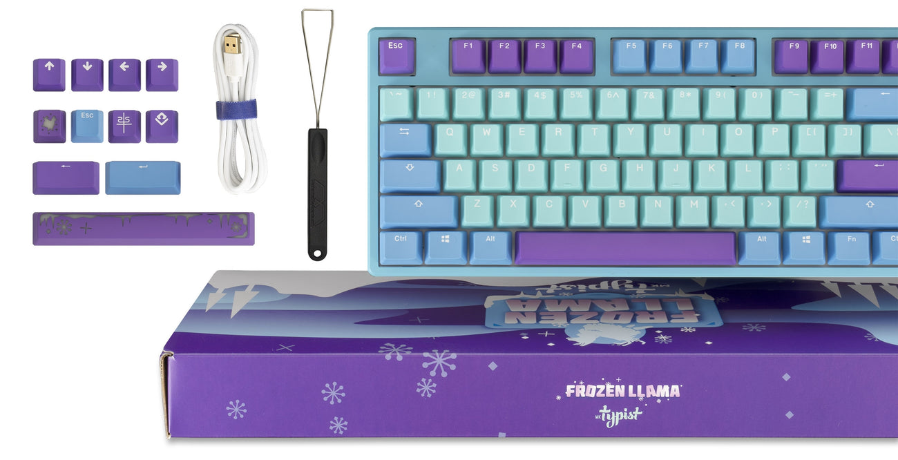 MK Frozen Llama Typist RGB LED Double Shot PBT Limited Mechanical Keyb