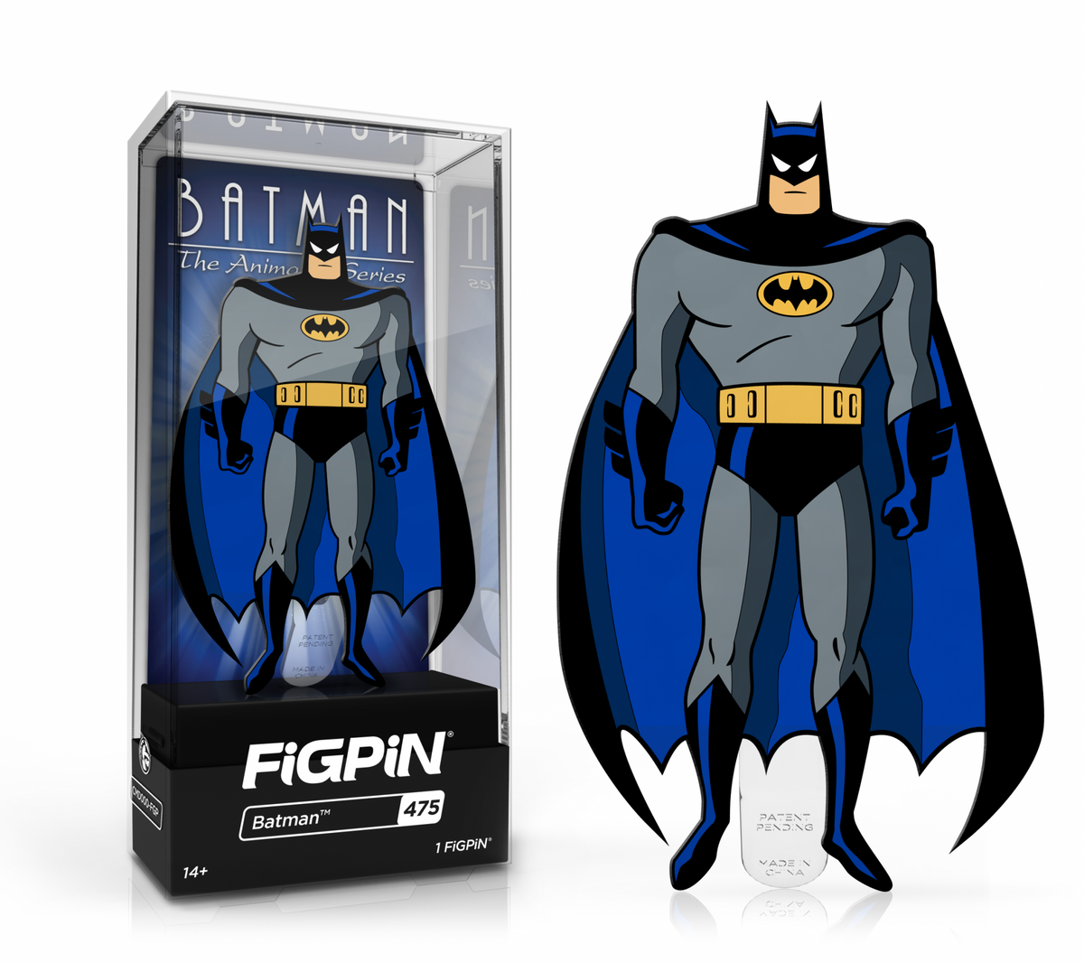 Batman Pin Large FiGPiN Batman (475) Collectable Enamel Pin