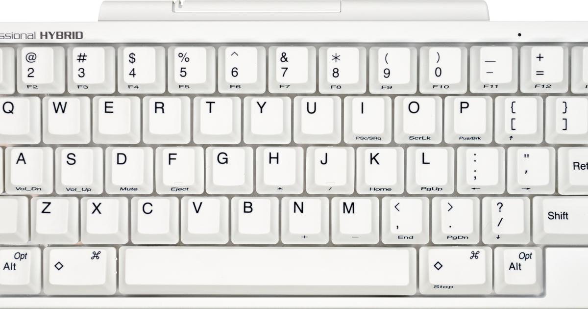 HHKB Hybrid Type-S SNOW 25th Anniversary Edition 60% Dye Sub PBT Mecha