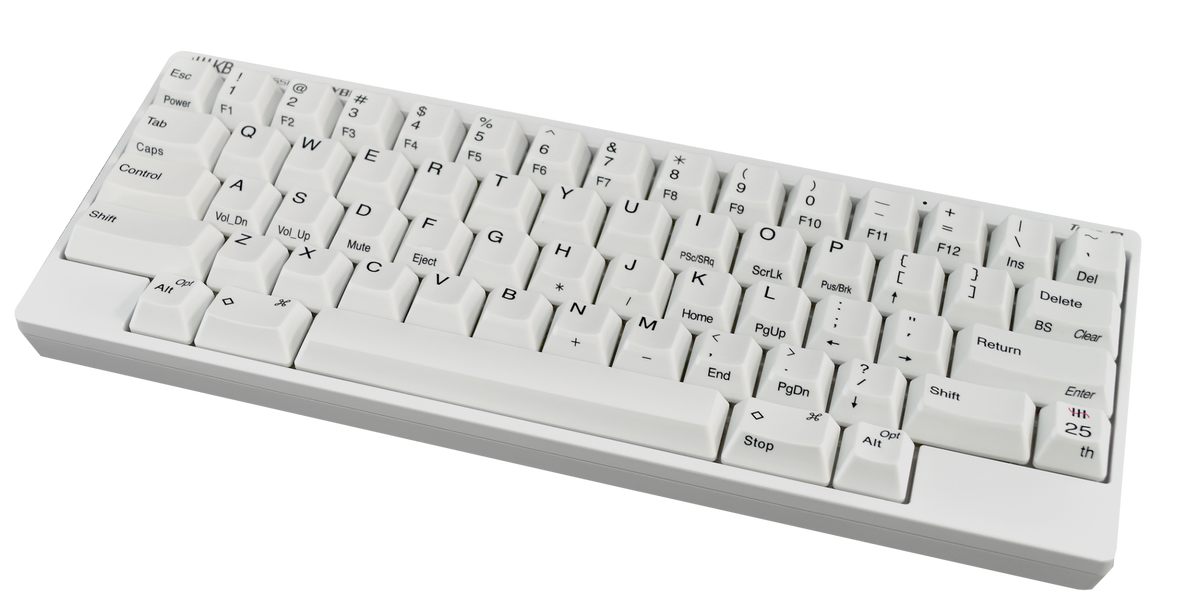 HHKB Hybrid Type-S SNOW 25th Anniversary Edition 60% Dye Sub PBT Mecha