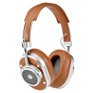 Master & Dynamic MH40 Wireless Over Ear Headphones Brown/Silver MKIJQ75S7H |0|