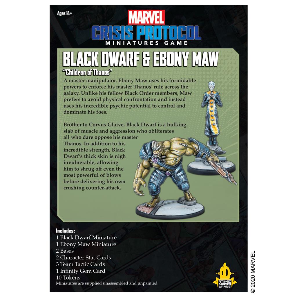 Marvel CP: Black Dwarf and Ebony Maw MKKOB0F4S2 |43016|