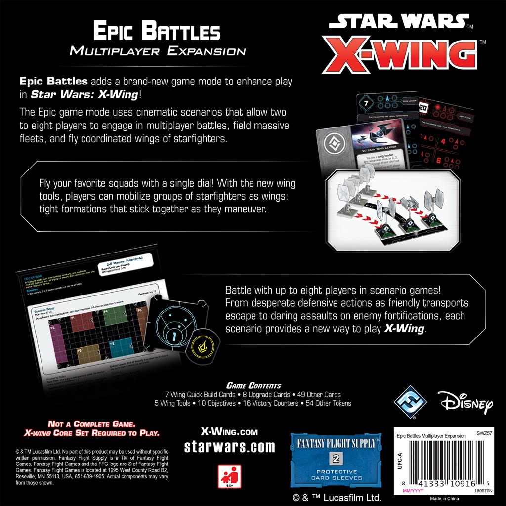 Star Wars X-Wing 2nd Ed : Epic Battles Multiplayer Expansion Star Wars X-Wing 2nd Ed : Epic Battles Multiplayer Expansion