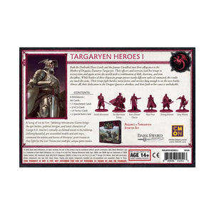Cool Mini Or Not - Una Canzone Di Ghiaccio E Fuoco: Targaryen Heroes 1 - Set Di Miniature Per Gioco - Foto 5