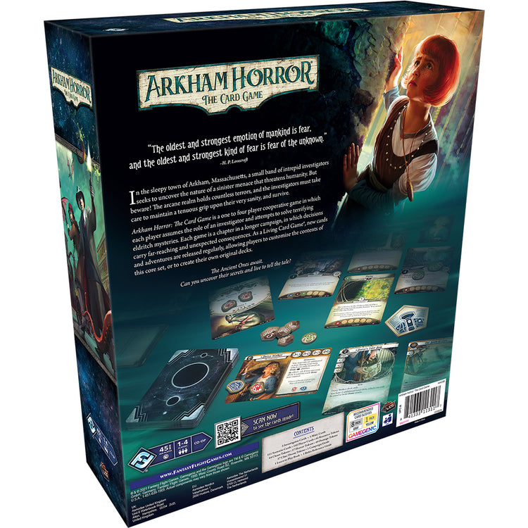arkham horror card game core set Arkham Horror: The Card Game's core set is being re-released in a new revised version