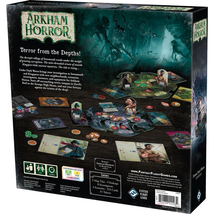 Arkham Horror: Under Dark Waves Expansion MKOOP335X7 |44491|