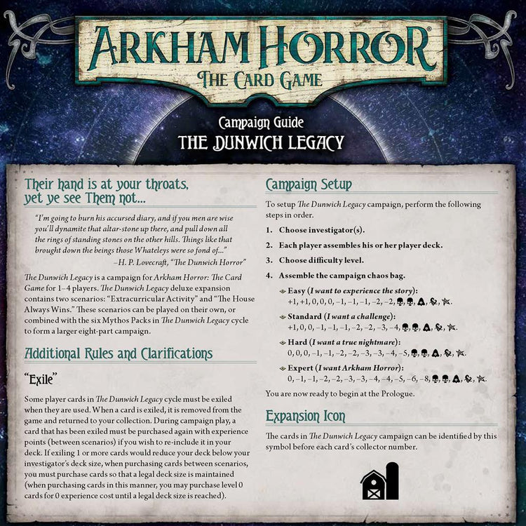 arkham horror card game difficulty Arkham Horror LCG Mythos Pack : The Essex County Express
