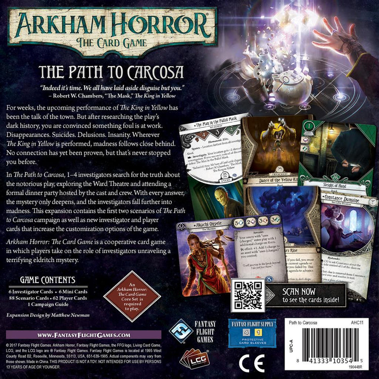 arkham horror card game path to carcosa The Return The To Expansion Fantasy Flight Games Arkham Horror The Card Game
