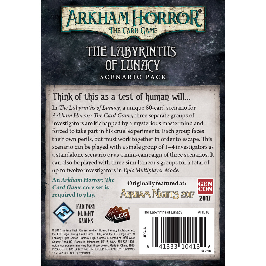 AH LCG: The Labyrinths of Lunacy MKNJKDUST5 |44552|