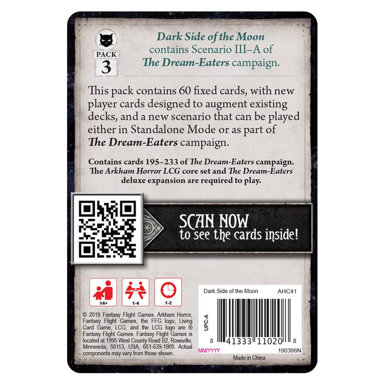 Arkham Horror LCG : Dark Side of the Moon Arkham Horror LCG : Dark Side of the Moon
