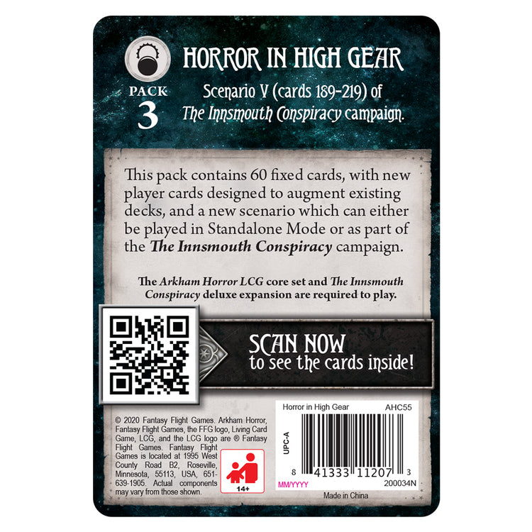 AH LCG: Horror in High Gear MK2G9FDWBX |44663|