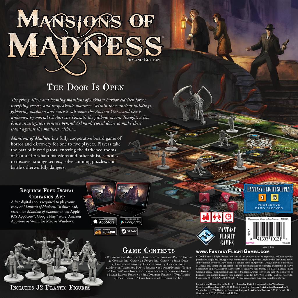 Fantasy Flight Games Mansions of Madness Second Edition Board Game Fantasy Flight Games Mansions of Madness Second Edition Board Game