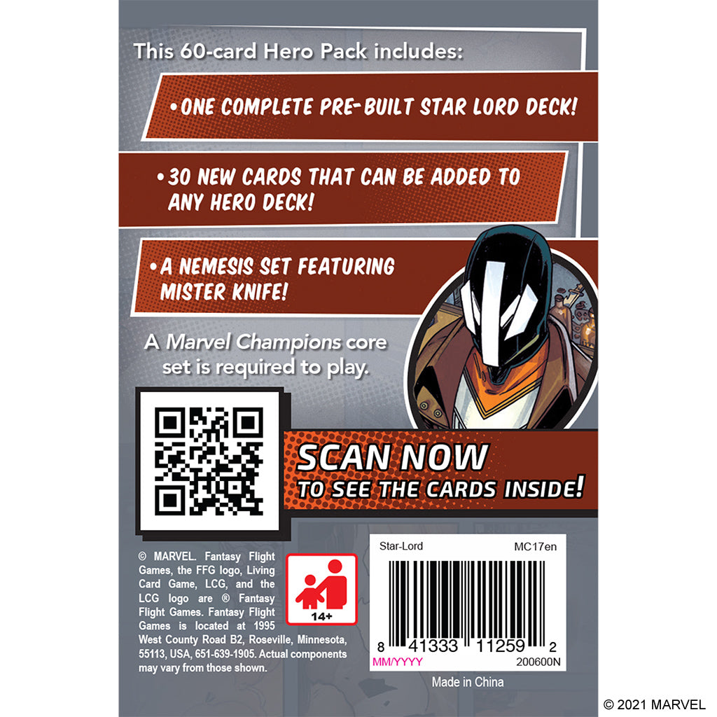 Marvel Champions : Star-Lord Hero Pack MK15FBEFFZ |45089|
