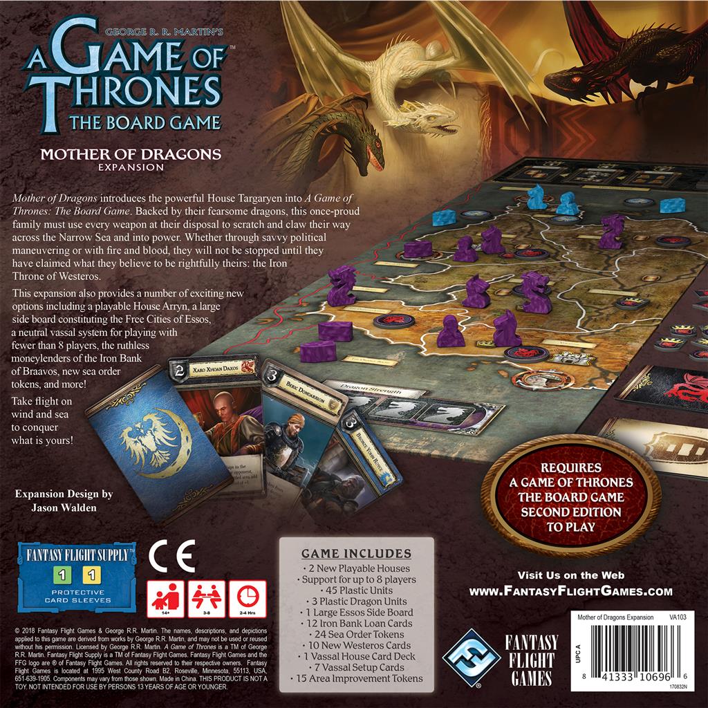 AGOT Board Game: Mother of Dragons MK615FXWLU |45296|