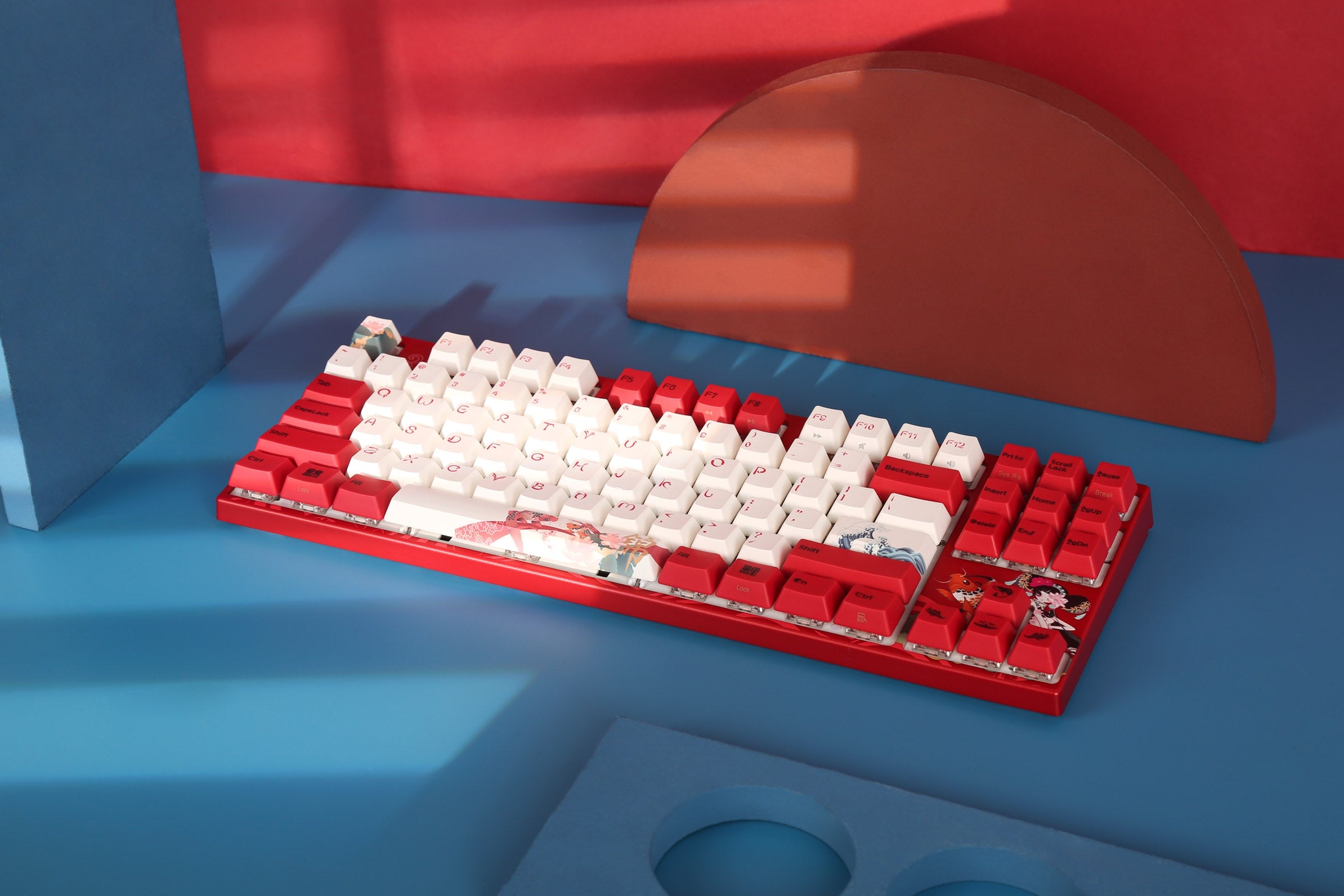 Varmilo MA87M Koi White LED TKL Dye Sub PBT Mechanical shops Keyboard