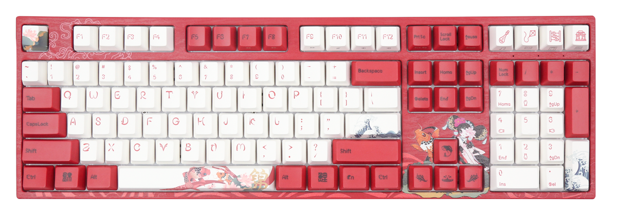 シルバー軸 Varmilo Koi Keyboard V2 8278_63ae01f2483da_VED108-Koi.